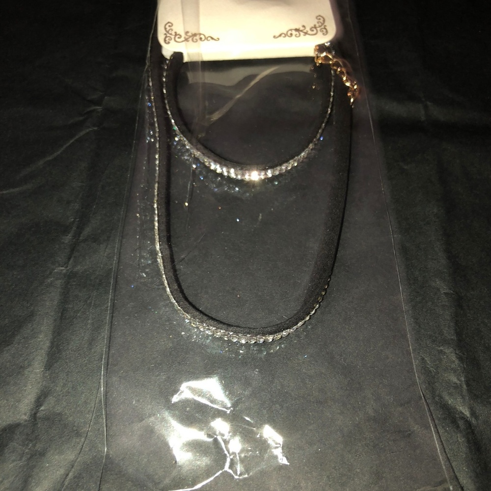 *** SOLD OUT *** Rhinestone Choker & Bracelet Set